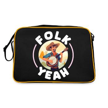 Folk yes American Folk Music Banjo Player - Retro Bag - black/gold - Back