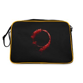 circle red - Retro Bag - black/gold - Back