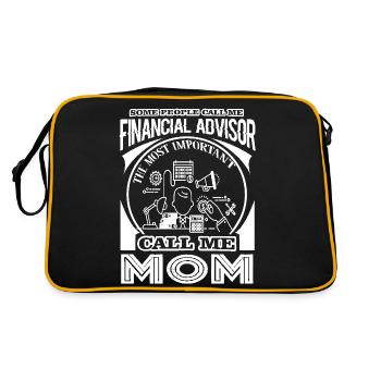 Financial Advisor Mom - Retro Bag - black/gold - Back
