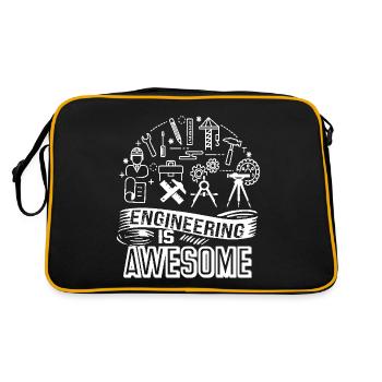 Engineer Engineering Is Awesome - Retro Bag - black/gold - Back