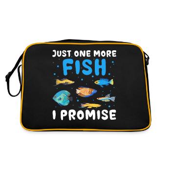 Juste un poisson de plus, je vous promets l’aquascaping - Sac Retro - noir/or - Dos
