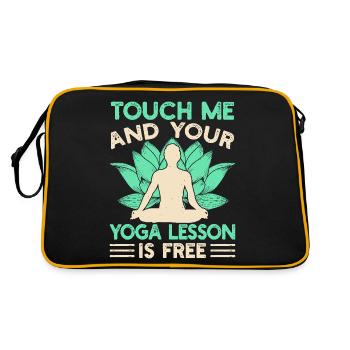 Yoga Touch Me & Votre Leçon de Yoga Gratuite Funny Yoga - Sac Retro - noir/or - Dos