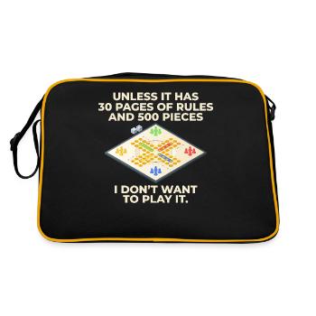 Board games for demanding strategists at 30 - Retro Bag - black/gold - Back
