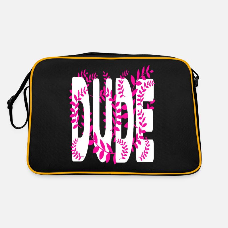 Hawaii stil text Dude Retro Tasche