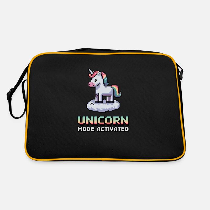 Unicorn Mode Activated Retro Tasche