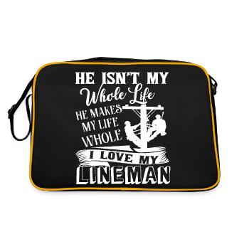 Lineman I Love My Lineman - Retro Bag - black/gold - Back