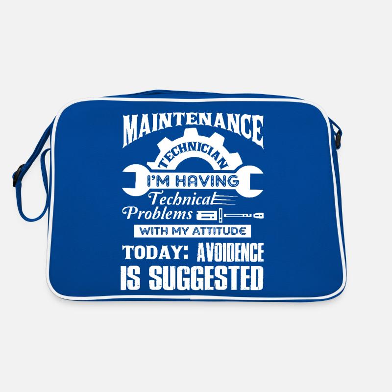 Maintenance Technician Having Technical Problems Retro Bag