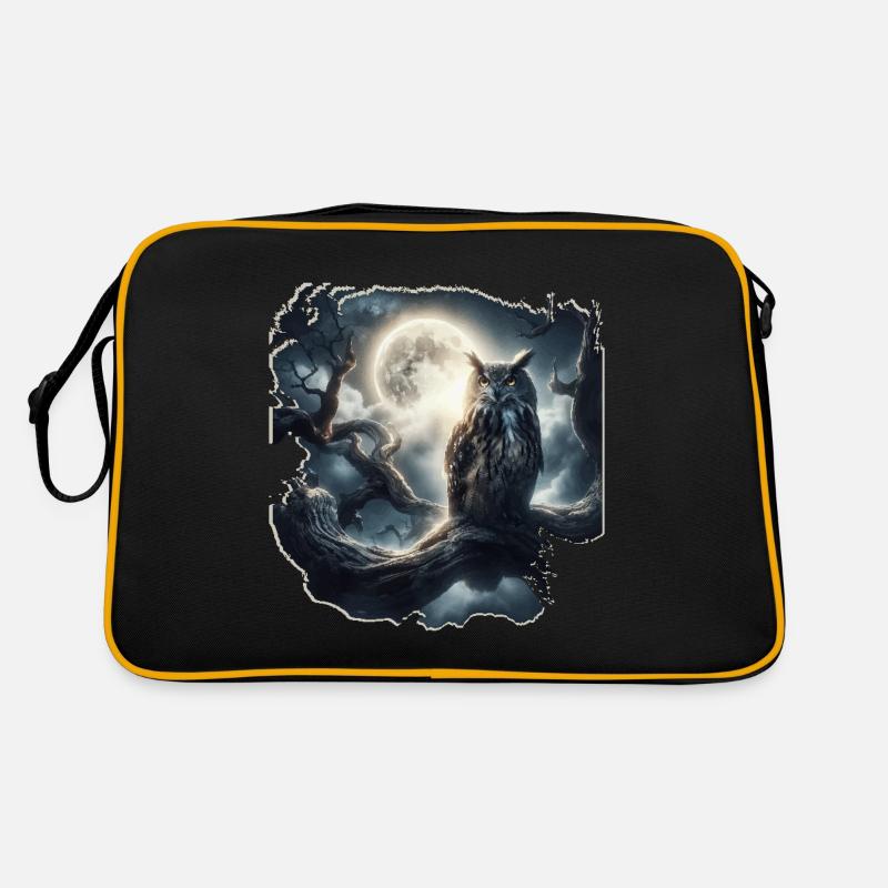 EULE BEI NACHT Retro Tasche