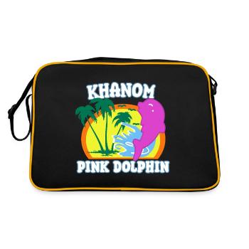 Armoire de vacances pour les vacances à Khanom en Thaïlande - Sac Retro - noir/or - Dos