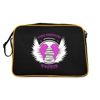 Dauphin Rose Thaïlande Asie - Sac Retro - noir/or - Dos