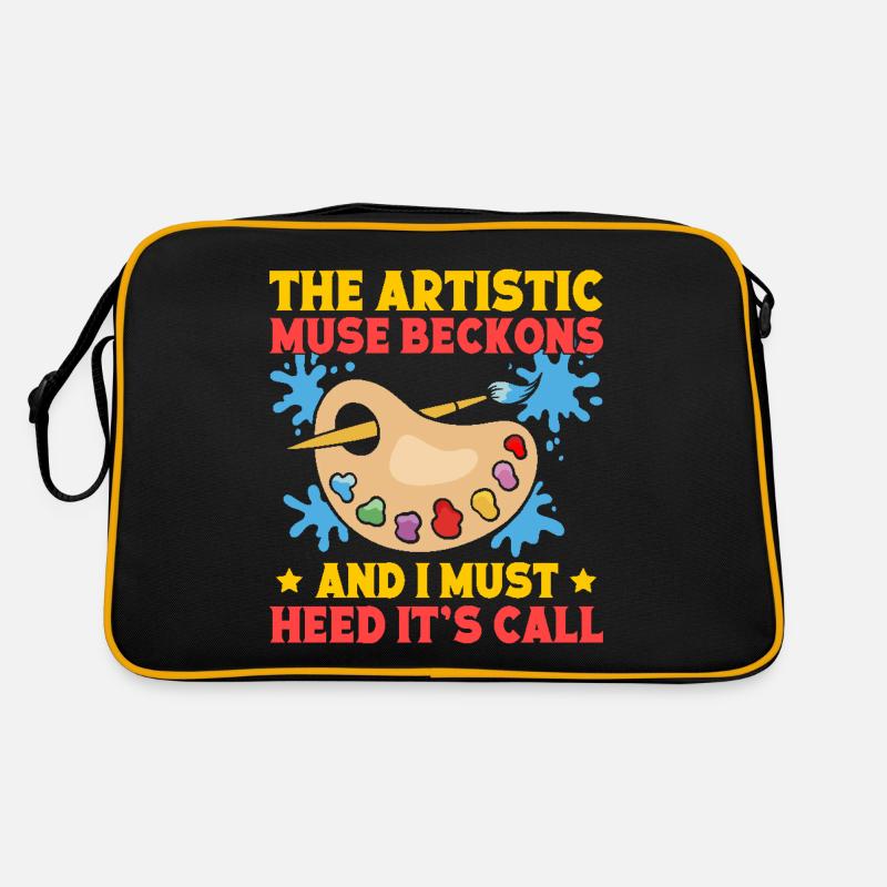 Cool Artist Beckons Heed It ́s Call Painter Retro Bag