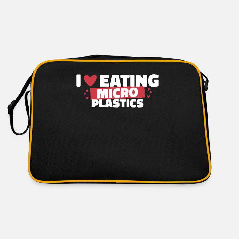 J’adore manger des microplastiques Sac Retro