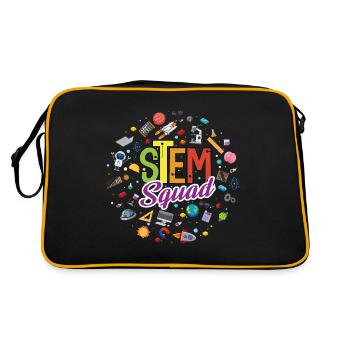 Stem Squad Special Education Sped Teacher - Retro Bag - black/gold - Back