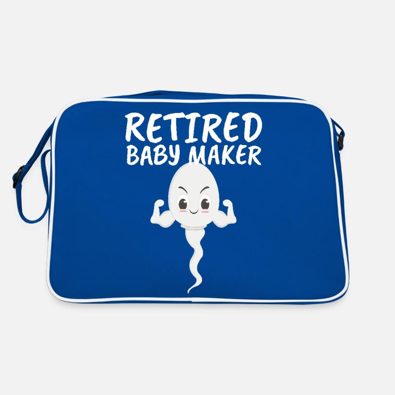 Retired Baby Maker Birth Control Vasectomy Retro Tasche