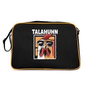 Talahuhn - Retro Tasche - Schwarz/Gold - Hinten