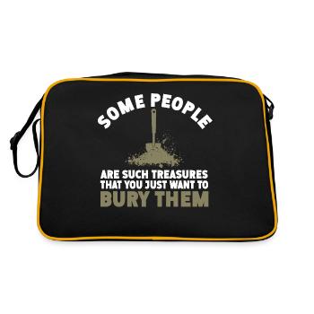 Certaines personnes sont de tels trésors que vous pouvez les trouver - Sac Retro - noir/or - Dos