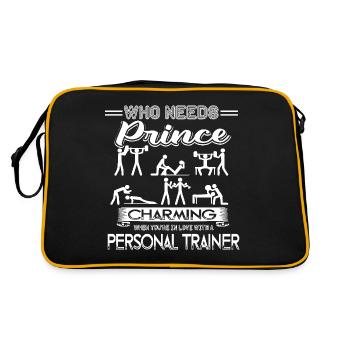 Personal Trainer In Love With Personal Trainer - Retro Bag - black/gold - Back