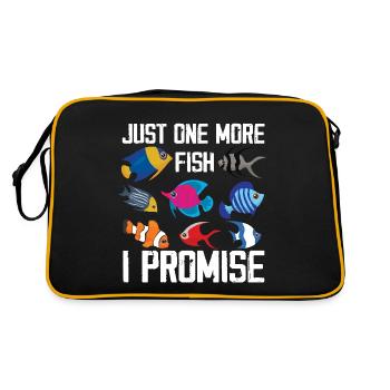 Juste un poisson de plus, je vous promets l’aquascaping - Sac Retro - noir/or - Dos