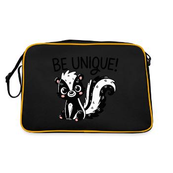 Une moufette - Sac Retro - noir/or - Dos