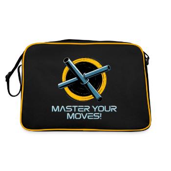 MASTER YOUR MOVES - Retro Bag - black/gold - Back