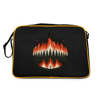 ARRÊTER LES INCENDIES - Sac Retro - noir/or - Dos
