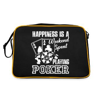 Poker Weekend Spent Playing Poker - Retro Bag - black/gold - Back