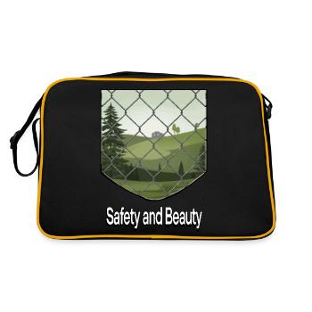 PROTECT THE FOREST - Retro Bag - black/gold - Back