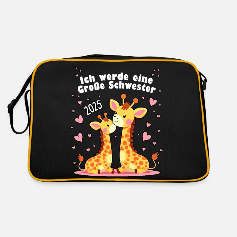 Ich werde große Schwester 2025 Retro Tasche