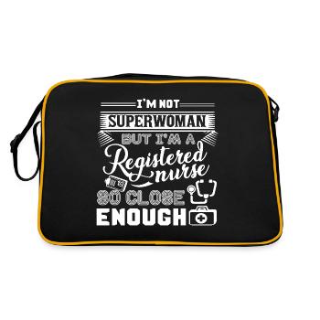 Registered Nurse I Am A Registered Nurse - Retro Bag - black/gold - Back