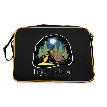 TENTES DANS LES BOIS - Sac Retro - noir/or - Dos