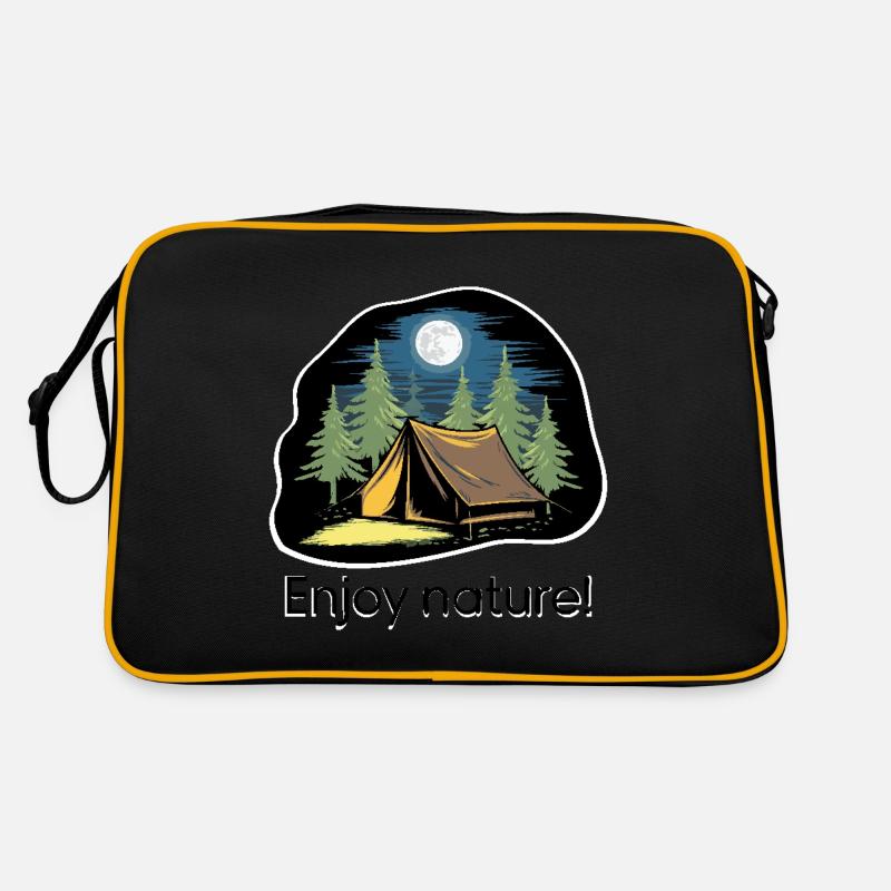 ZELTE IM WALD Retro Tasche