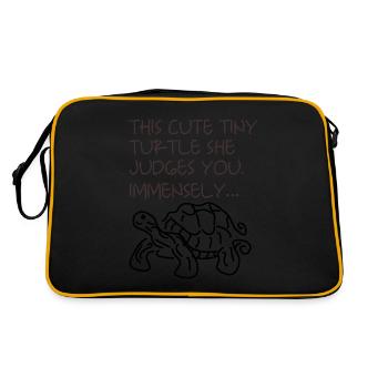 You shouldn't offend it - Retro Bag - black/gold - Back