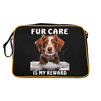 LE CHIEN POUR LES SOINS EST MA RÉCOMPENSE - Sac Retro - noir/or - Dos