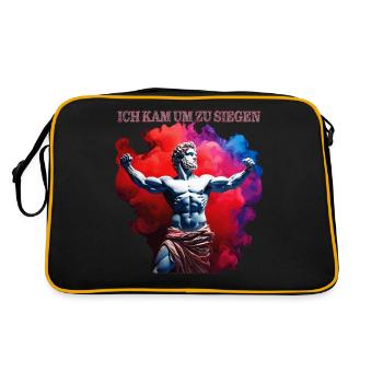 JE SUIS VENU POUR GAGNER - Sac Retro - noir/or - Dos