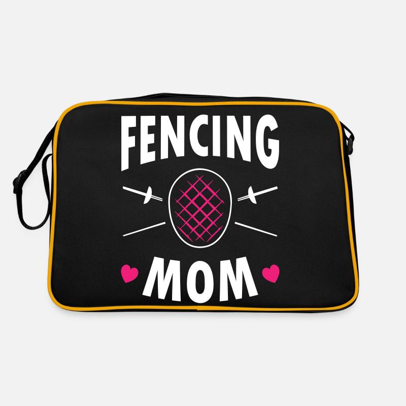 Fencing Mom - Retro Bag - black/gold