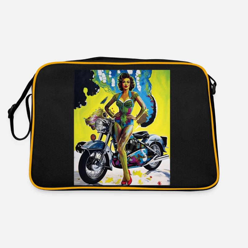 Pin-Up rétro avec design de moto Sac Retro