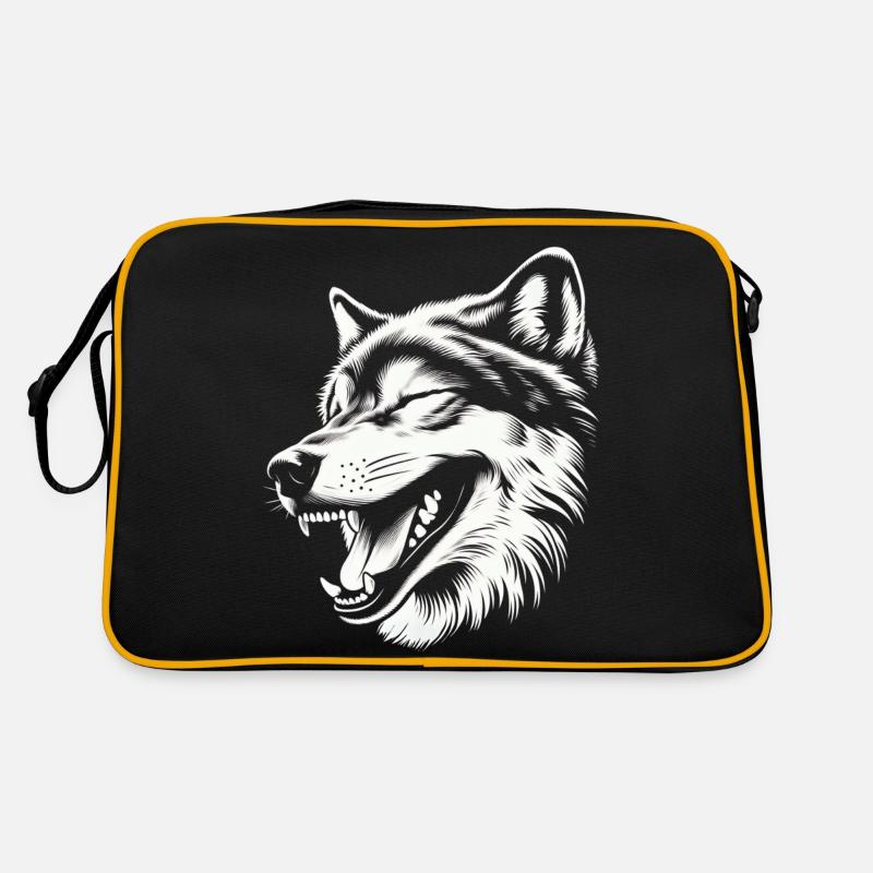 Loup rieur 🐺 Sac Retro