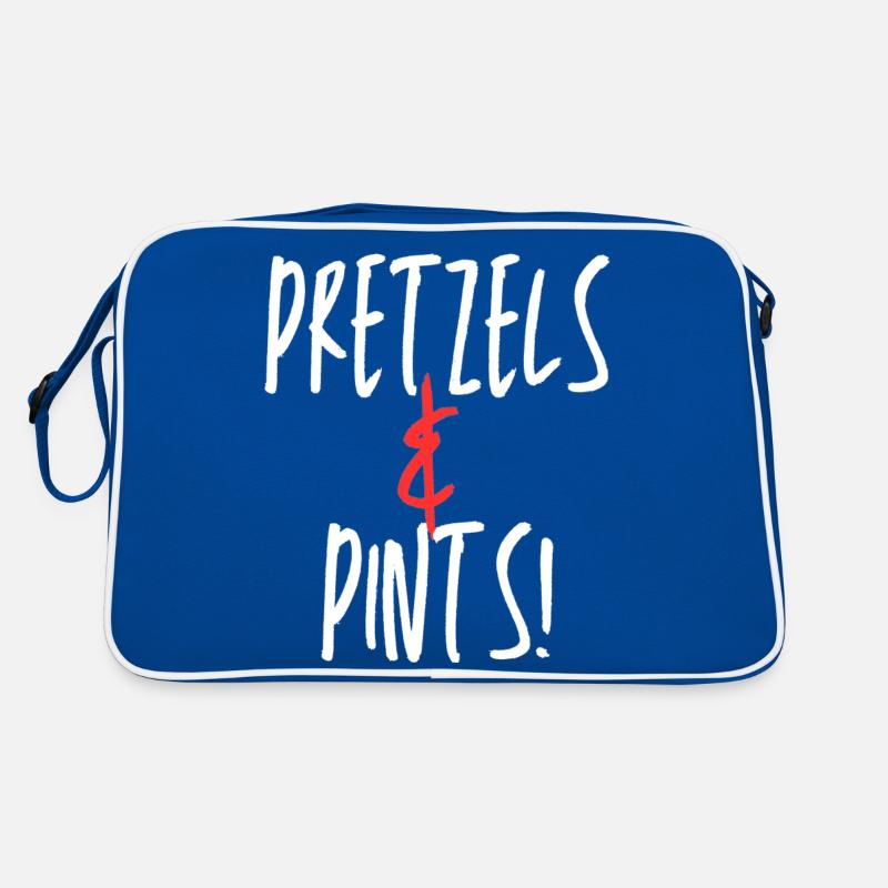 Pretzels & Pints Fun Design Retro Tasche
