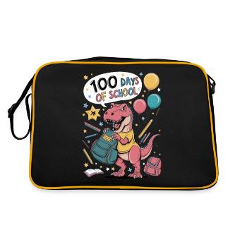 100e jour d’école 100 jour d’école des enfants - Sac Retro - noir/or - Dos