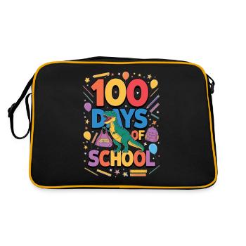 100e jour d’école 100 jour d’école des enfants - Sac Retro - noir/or - Dos