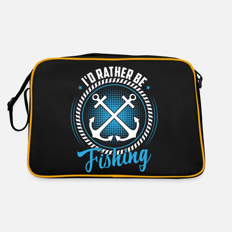 I'd Rather Be Fishing Retro Tasche