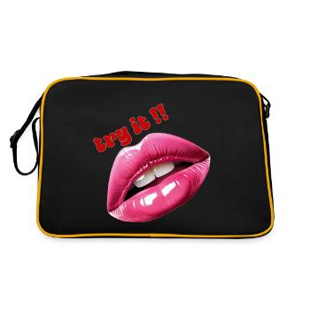 girl kiss - Sac Retro - noir/or - Dos