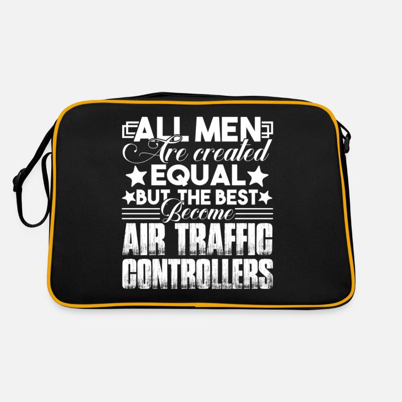 Best Men Become Air Traffic Controllers - Retro Bag - black/gold