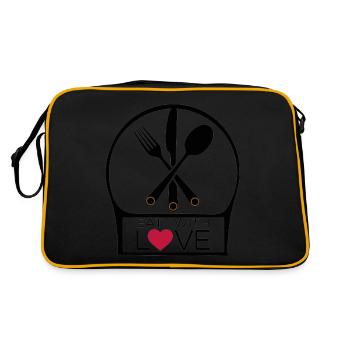 FOURCHETTES, COUTEAUX ET CUILLÈRES - Sac Retro - noir/or - Dos
