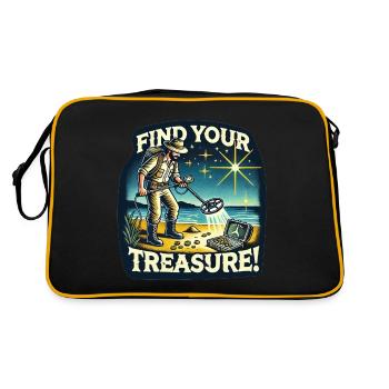 DÉTECTEURS DE MÉTAUX - Sac Retro - noir/or - Dos