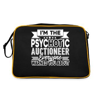 Auctioneer I am The Psychotic Auctioneer - Retro Bag - black/gold - Back