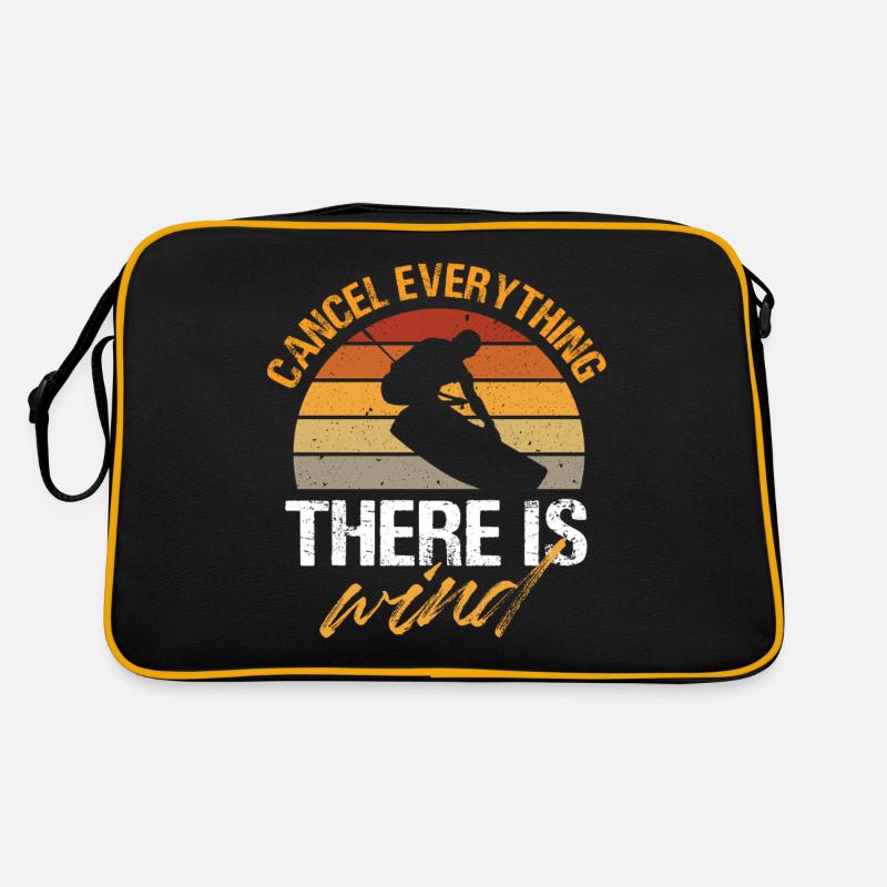 Cancel Everything There Is Wind Kiteboarding Retro Tasche