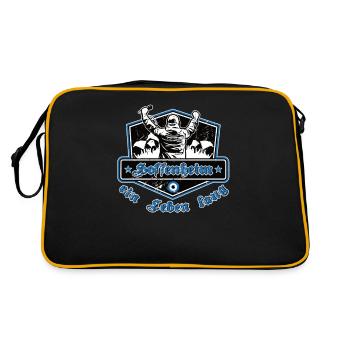 Hoffenheim ein Leben Lang No II - Retro Tasche - Schwarz/Gold - Hinten