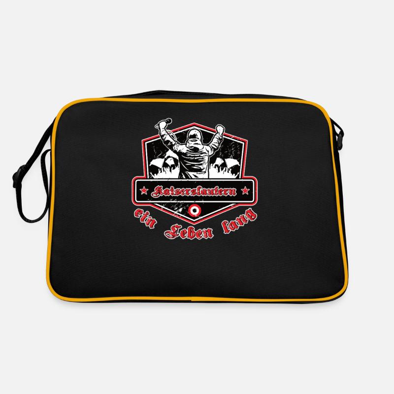 Kaiserslautern ein Leben Lang No II - Retro Tasche - Schwarz/Gold