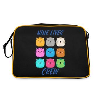 Neuf vies de chat d’équipage - Sac Retro - noir/or - Dos